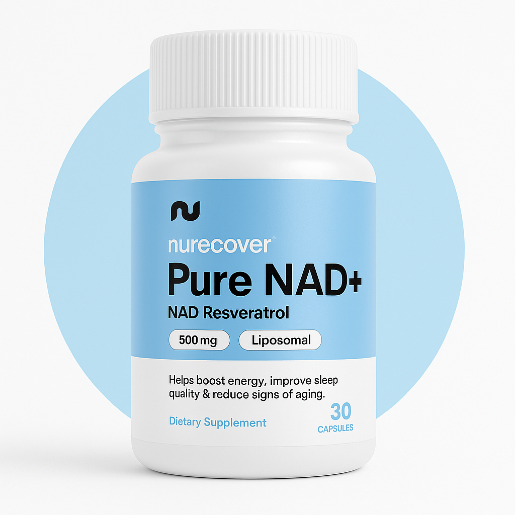 Nurecover® Pure NAD+ with Resveratrol 500mg Capsules - nurecover