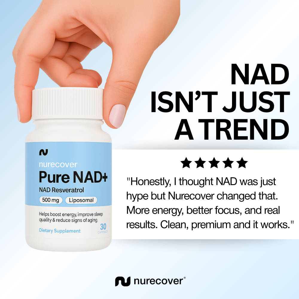 Nurecover® Pure NAD+ with Resveratrol 500mg Capsules - nurecover
